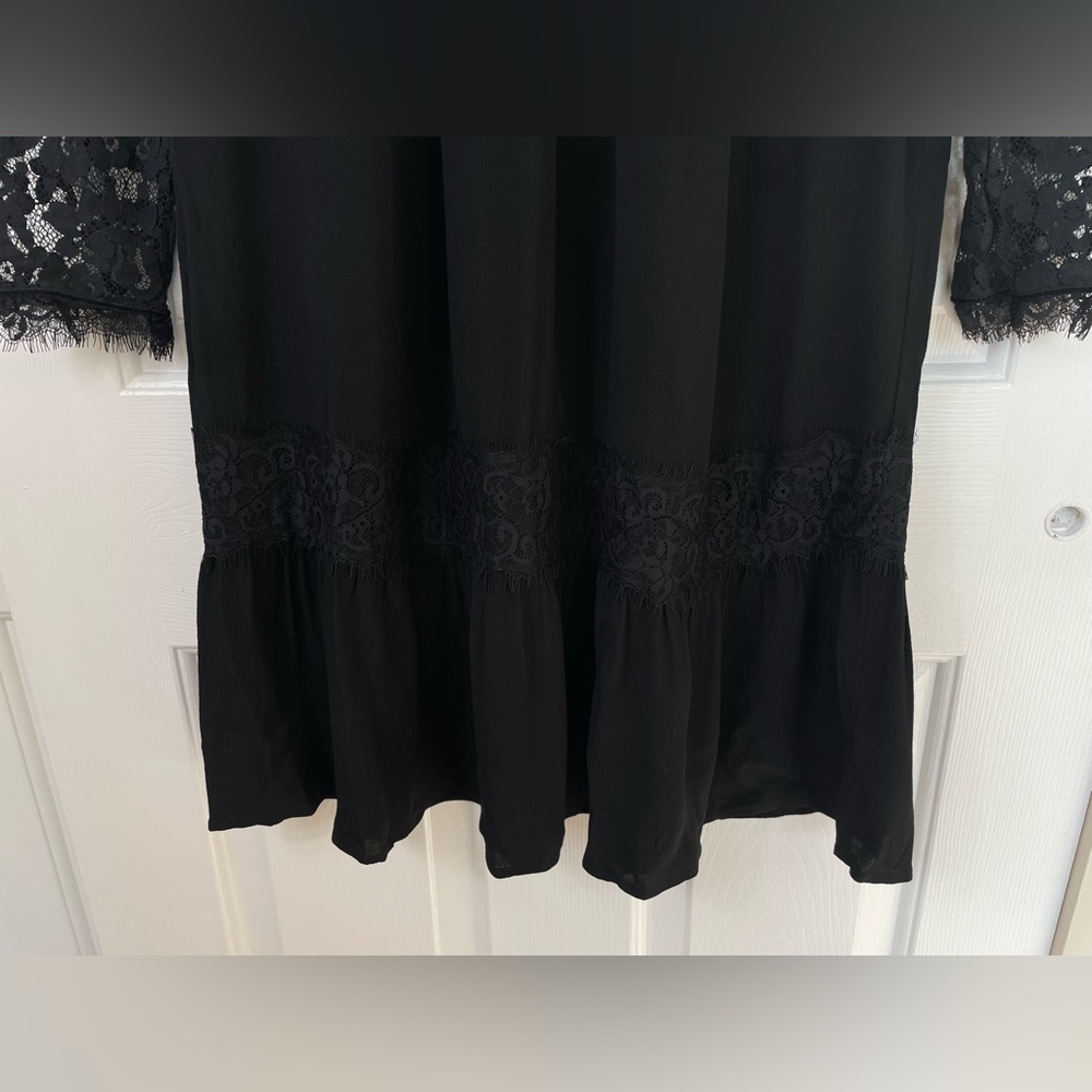 Juicy Couture Black‎ Label Medium Babydoll Lace Flare Lined Party Dress Women’s - Picture 4 of 14